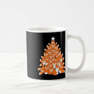 Fox Christmas Tree Fox Xmas Tree Funny Fox Christm Coffee Mug