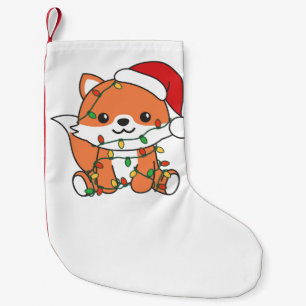 Fox Christmas Winter Animals Holiday Foxes Small Christmas Stocking