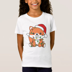 Fox Christmas Winter Animals Holiday Foxes T-Shirt