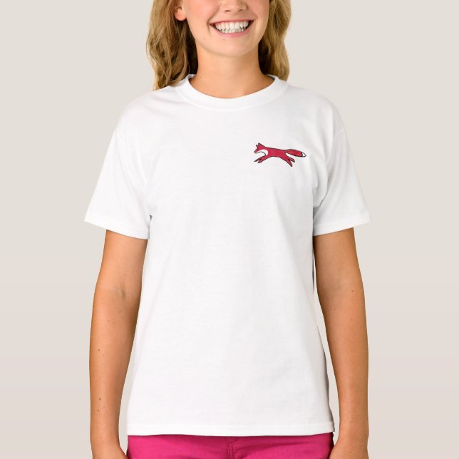 Fox Class T-Shirt, White, Girls T-Shirt (Front)