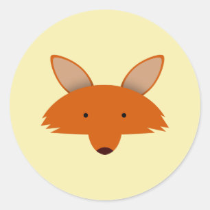 Fox Classic Round Sticker