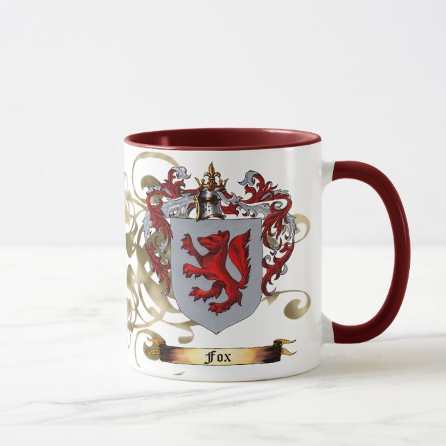 Fox Coat of Arms (2-sided) Mug (Right)