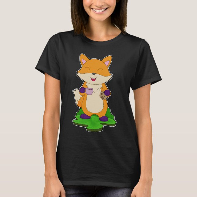 Fox Coffee Cookie T-Shirt (Front)
