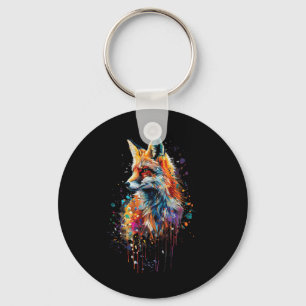 Fox Colourful Key Ring