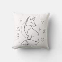 Fox Colouring Book Pillow