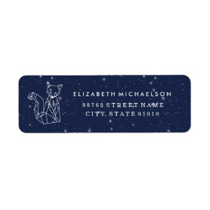 Fox Constellations Return Address Label