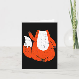 Fox Costume Cute Easy Animal Halloween Gift Card