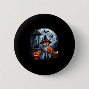 Fox Costume Vintage Halloween Tees For Men Women K 6 Cm Round Badge
