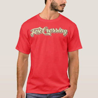 Fox Crossing TShirt Retro Art Baseball Font Vintag