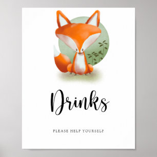 Fox Cub - Drinks help yourself Poster