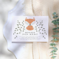 Fox Cub Rustic Woodland Baby Shower Books For Baby