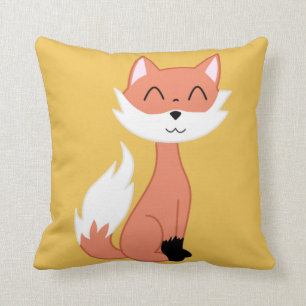 Fox Custom Name Pillow
