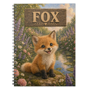 Fox Cute Baby Storybook Nursery Animal Notebook