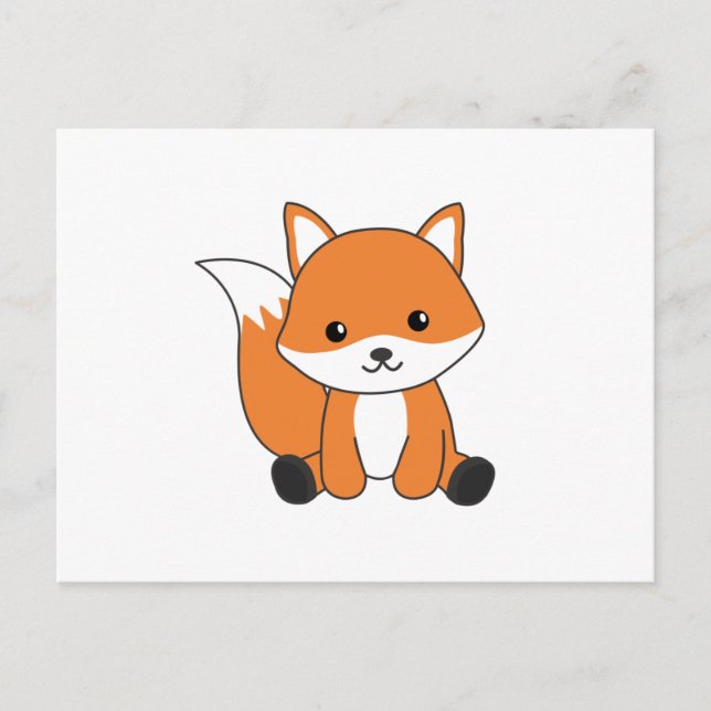 Fox Cute Forest Animal Foxes Red Fox Postcard (Front)