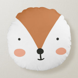 Fox Cute Green nursery Baby Room Round Cushion
