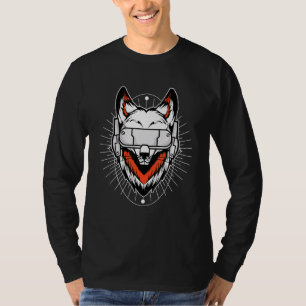 Fox Day Night Gaming I Headset Animal Fox Gamer Wi T-Shirt