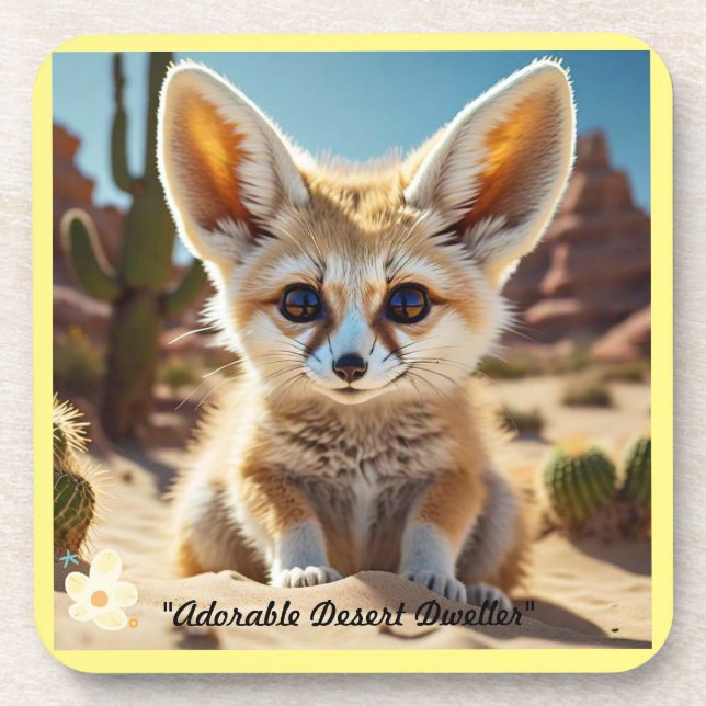 "Fox Desert Treasure" Coaster (Front)