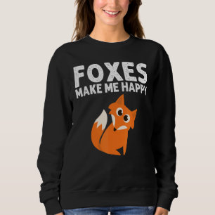 Fox Designs For Men Women Foxes Animal Wildlife Sweatshirt