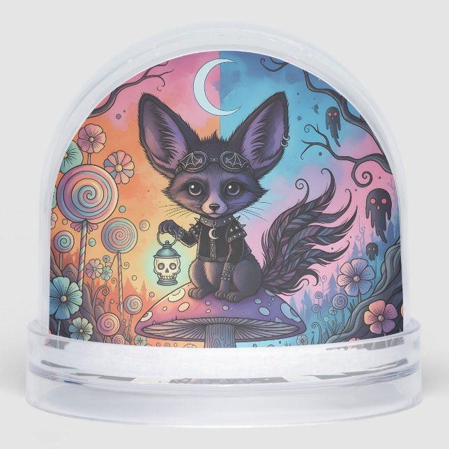 Fox Divided by the Twilight Realms Snowglobe (Front)