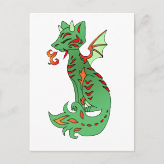 Fox Dragon Postcard