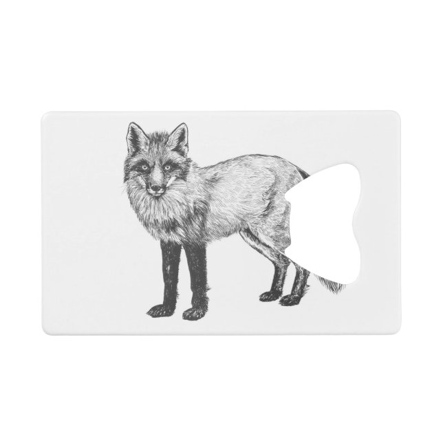 Fox drawing (Front (Horizontal))