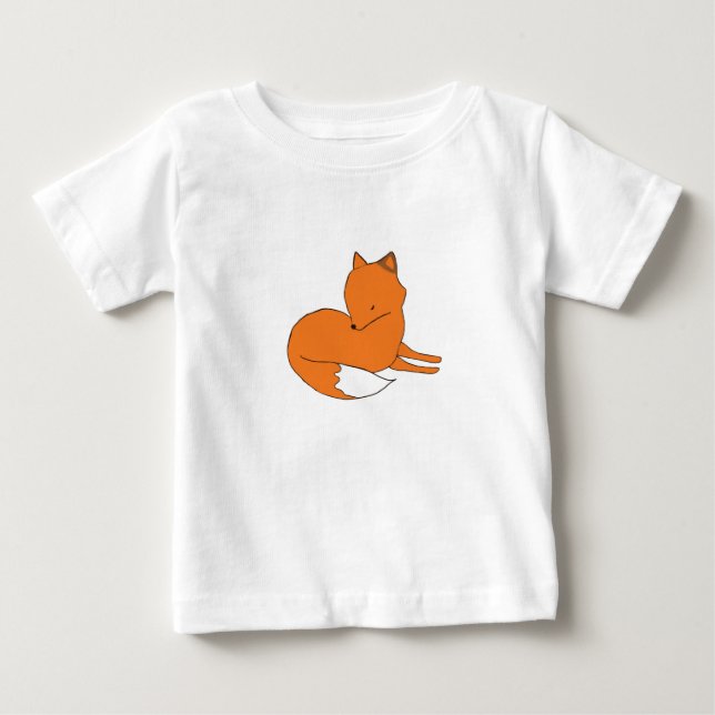 Fox Drawing Baby T-Shirt (Front)