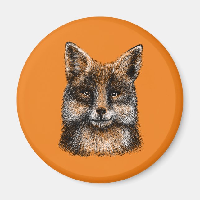Fox drawing magnet (Front)