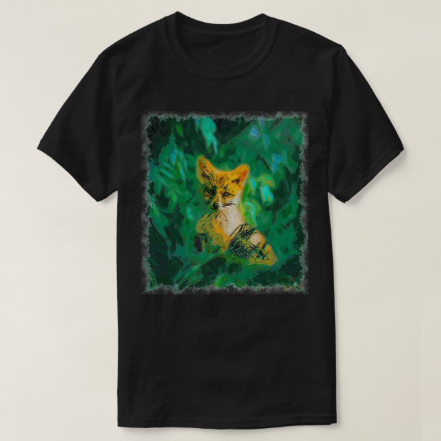 Fox drawn Art T-Shirt (Design Front)