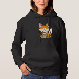 Fox Drinks A Shake Hoodie