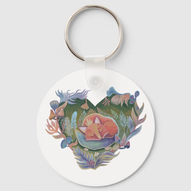 fox earth day key ring (Front)