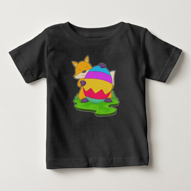Fox Easter Easter Egg Baby T-Shirt (Front)