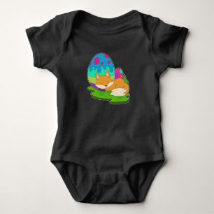 Fox Easter Easter eggs Baby Bodysuit