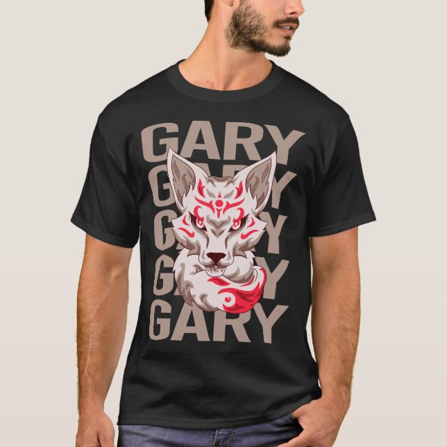 Fox Face - Gary Name T-Shirt (Front)
