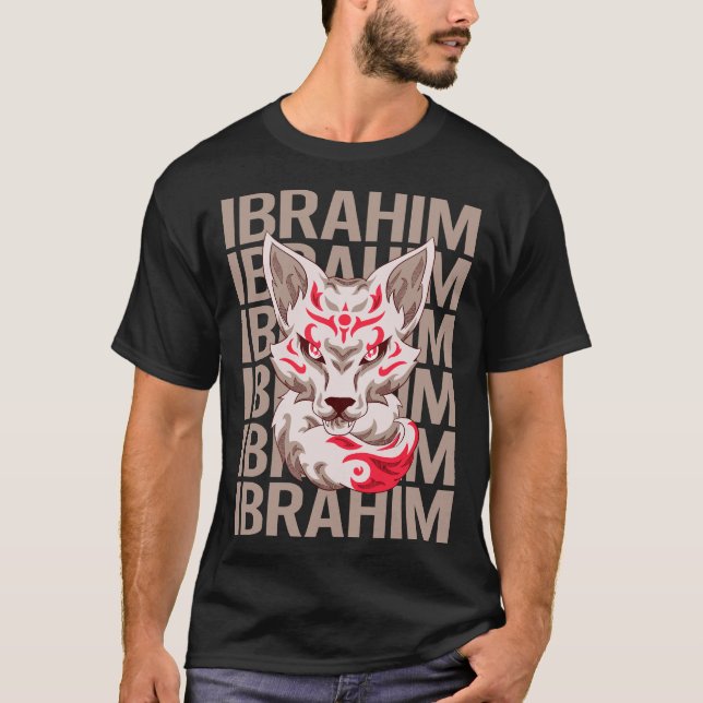 Fox Face - Ibrahim Name T-Shirt (Front)