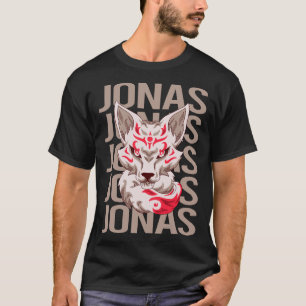 Fox Face - Jonas Name T-Shirt
