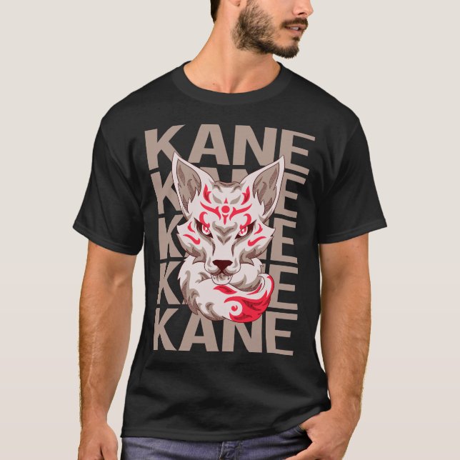 Fox Face - Kane Name T-Shirt (Front)