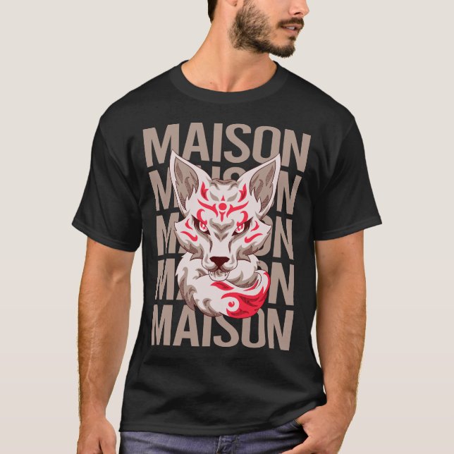 Fox Face - Maison Name T-Shirt (Front)