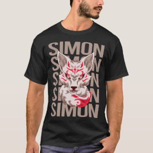 Fox Face - Simon Name T-Shirt