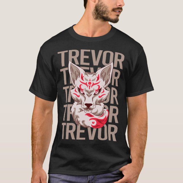 Fox Face - Trevor Name T-Shirt (Front)