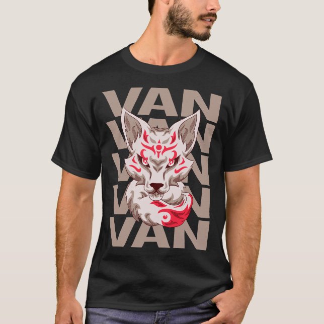 Fox Face - Van Name T-Shirt (Front)