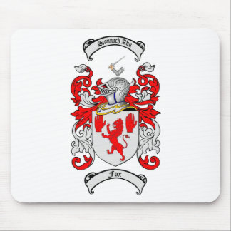 FOX FAMILY CREST -  FOX COAT OF ARMS MOUSE MAT