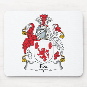 Fox Family Crest Mouse Mat
