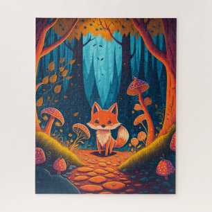 Fox Fantasy Animal Forest Illustration Jigsaw Puzzle