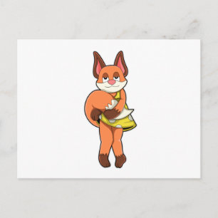 Fox Female with Skirt Postcard