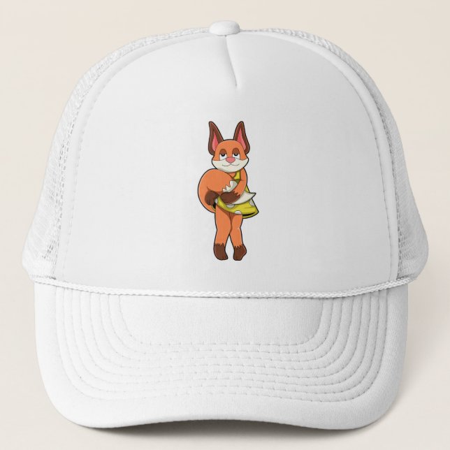 Fox Female with Skirt Trucker Hat (Front)