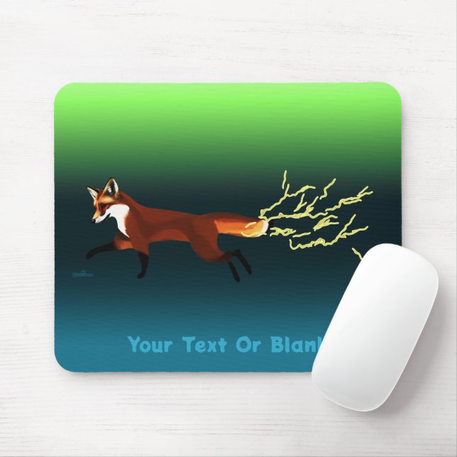 Fox Fire - Northern Lights Mouse Mat (With Mouse)