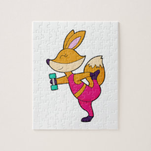 Fox Fitness Dumbbell Jigsaw Puzzle