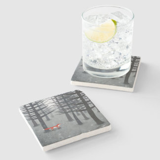 Fox Forest Art Stone Coaster