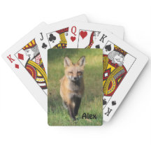 Fox Friend Bicycle Playing Cards - Personalise it!