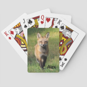 Fox Friend Bicycle Playing Cards - Personalise it!
